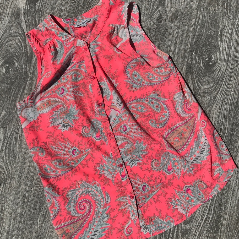 Pink Paisley Blouse